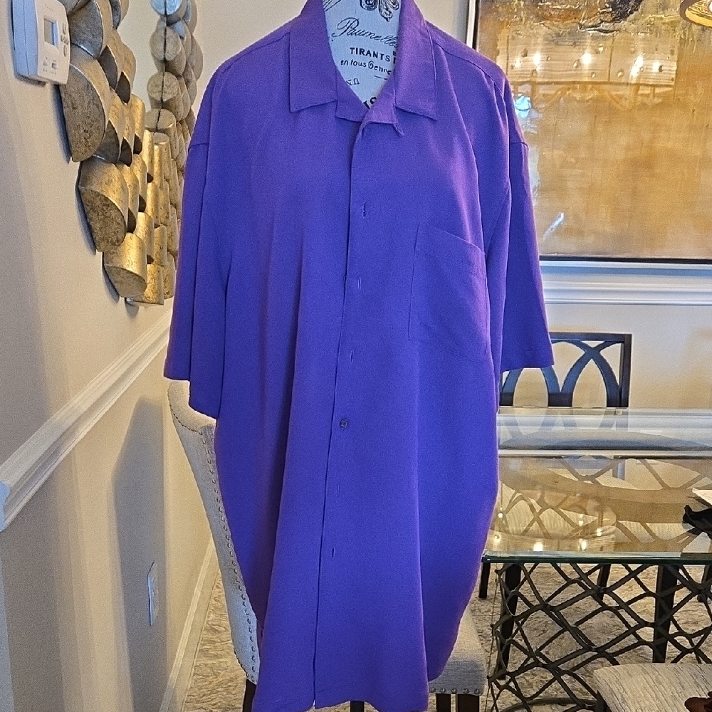 Passport Men's Bold Purple  Shirt Fr8m Big And TALL Store